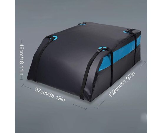 589L 132X97X46 سنتيمتر العالمي كبير مقاوم للماء UV المحمية سيارة البضائع سقف حامل الحقائب البضائع الأمتعة حقيبة سفر للمركبات SUV