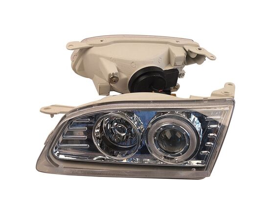 سيارة LED تعديل كشافات لتويوتا كورولا Ae110 خلفية بيضاء عيون الملاك عدسة أغطية الرأس s1996 1997 1998 1999 2 قطعة